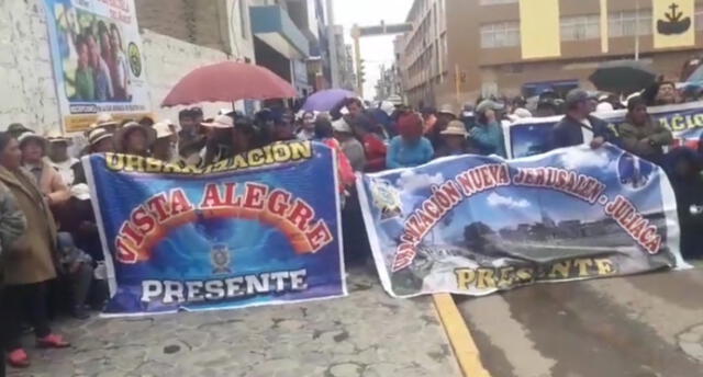 Protesta contra aeropuerto Inca Maco Cápac de Juliaca.