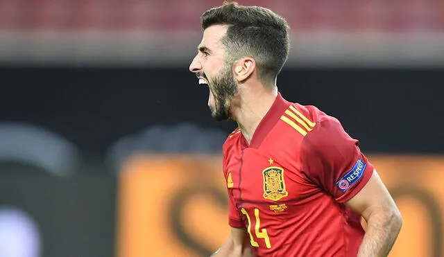 España empató en el último minuto con Alemania con gol de José Luis Gayà. Foto: EFE
