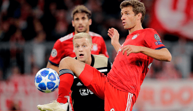 Bayern Múnich no pasó del empate 1-1 contra el Ajax por la Champions League [RESUMEN]