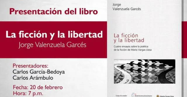 Jorge Valenzuela presenta libro de ensayo sobre Mario Vargas Llosa