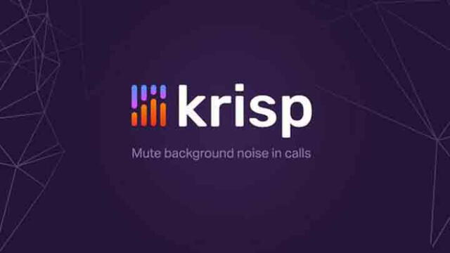 Se trata de la aplicación de cancelación de ruido Krisp.