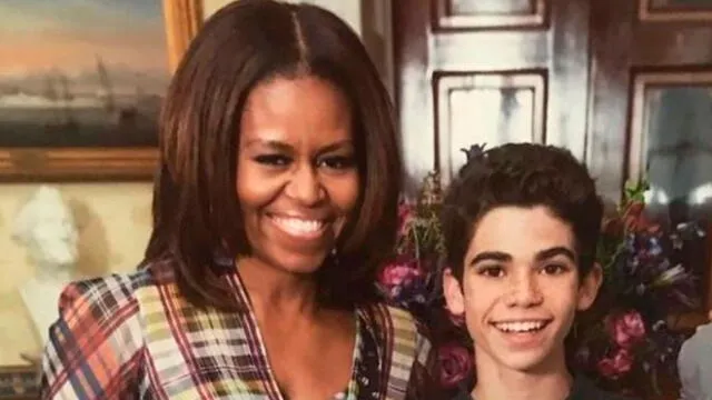 Michelle Obama y Cameron Boyce