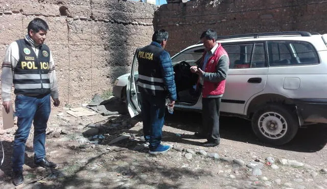 Huancayo: en menos de dos horas la Policía recupera vehículo robado a empresario