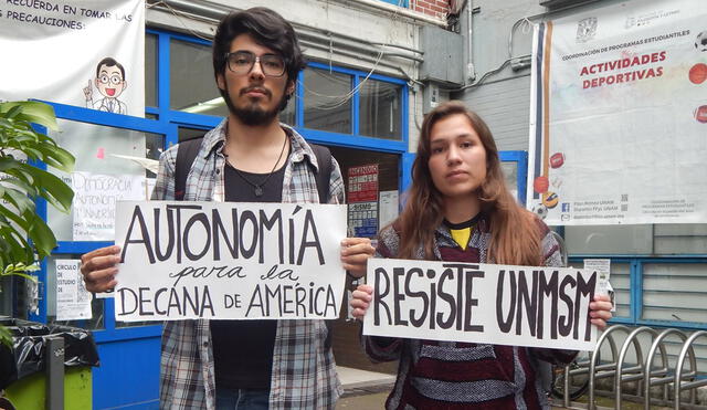 Protestas en San Marcos | Alumnos de la Universidad de México apoyan a estudiantes de San Marcos | UNMSM |