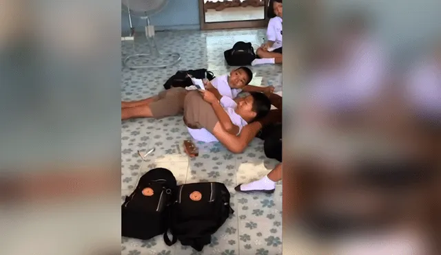 Youtube viral: niño asiático adopta extraña posición para copiar su tarea y asombra a todos [VIDEO]