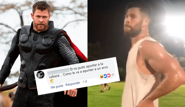 Facebook: usuarios ven a 'Thor' jugando fútbol y le piden que se dedique a la actuación [VIDEO]