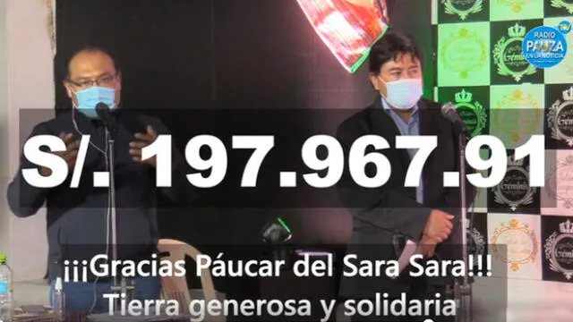 Logran importante suma en jornada solidaria para hospital en Ayacucho | Créditos: captura / Radio Pauza FB