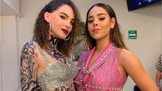 Danna Paola y Belinda comparten divertidos momentos en los Spotify Awards 2020. Foto: Instagram