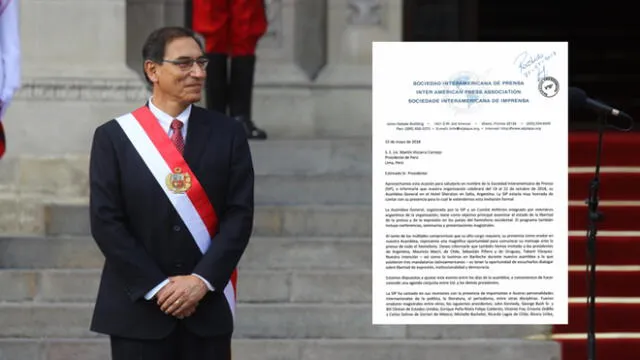 SIP invita a Martín Vizcarra a su Asamblea General en Salta, Argentina