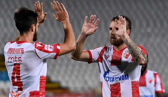 Estrella Roja de Belgrado, campeón de Serbia, es uno de los equipos que ya está en la segunda ronda clasificatoria de la Champions League. Foto: @crvenazvezdafk