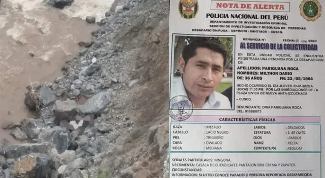 Cusco. Luego de varios días de intensa búsqueda policía fue encontrado sin vida a orillas del río Hatun Mayu, en Anta.