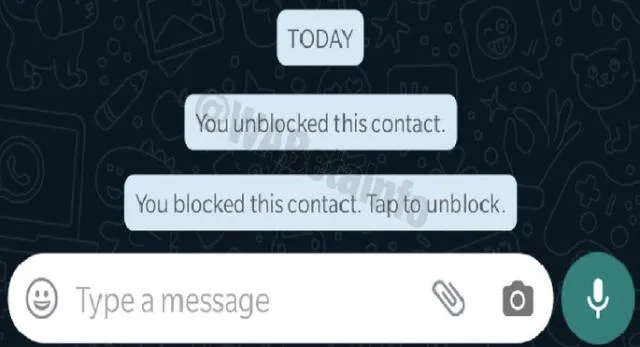 WhatsApp ha empezado a desplegar una herramienta que nos permite saber cuando hemos bloqueado o desbloqueado a un usuario.