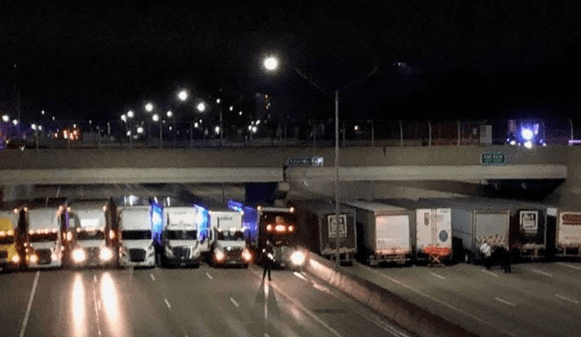 Estados Unidos: intentó suicidarse y 13 camiones hacen espectacular maniobra [FOTO]