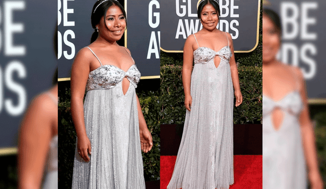 Críticas contra Yalitza Aparicio y el vestido que usó en los Golden Globes 2019 [VIDEO]