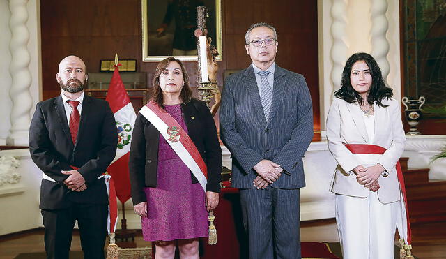 Se suman. Los nuevos ministros García y Lazarte fueron convocados por Boluarte y Angulo. Foto: Difusión