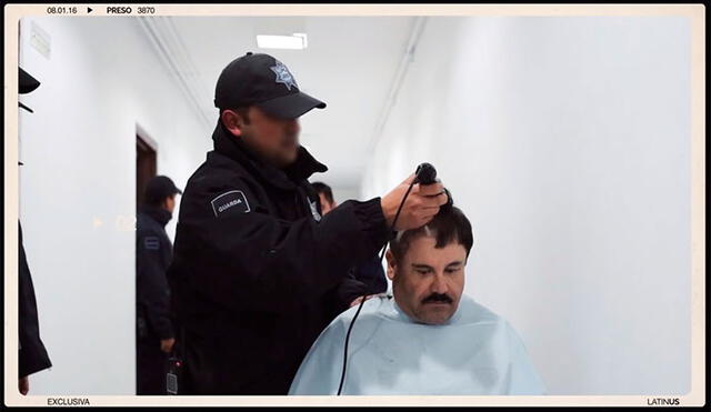 Quedó captado el momento en que raparon al Chapo Guzmán. Foto: Latinus