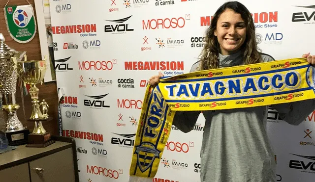 Futbolista peruana Claudia Cagnina jugará en Italia.