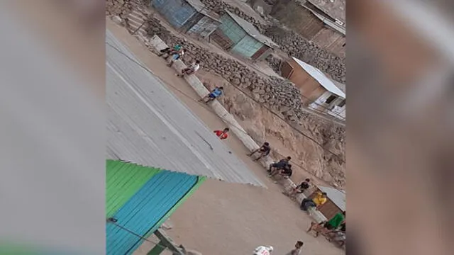 Los vecinos reportan que esta conducta es común desde el inicio de la cuarentena. Foto: Difusión.