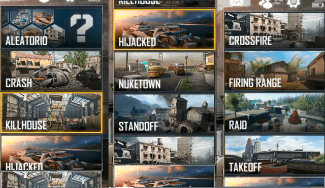 Mapas de Call of Duty Mobile (por ahora).