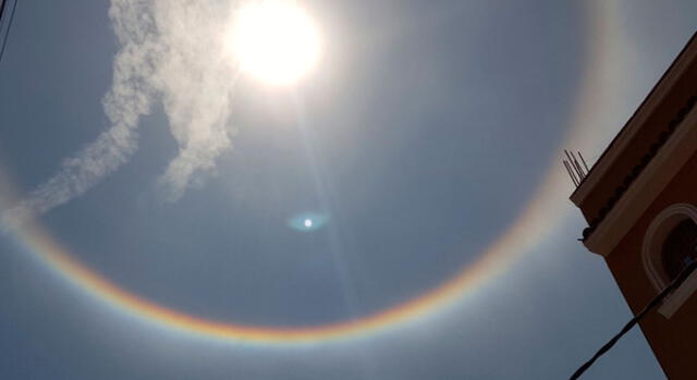 Lunahuaná: inesperado halo solar causó asombro a lugareños y turistas [FOTO]