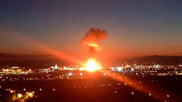 Explosión en Tarragona, España. Foto: Difusión