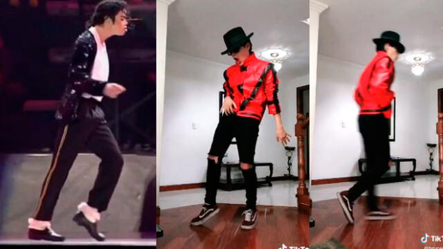 Desliza las imágenes para ver la increíble coreografía que hizo este talentoso joven peruano al ritmo de Michael Jackson. Foto: Bruce Paz/TikTok