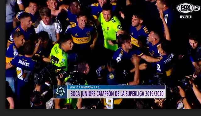 Boca Juniors ganó 1-0 y salió campeón de la Superliga Argentina 2020. Foto: Captura