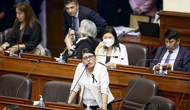 congreso. Pese a los muertos en su región Margot Palacios, no apoyó proyecto para recortar mandato 2021-2026.