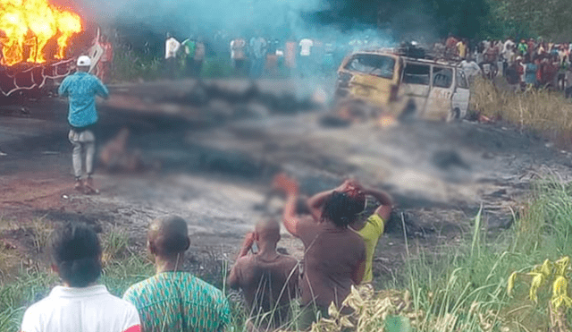 ¡Tragedia! Alrededor de 50 muertos en Nigeria después que explotara camión con combustible