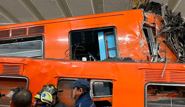 Este es el tercer accidente en la historia del Metro de CDMX. Los dos anteriores fueron en 1975 y 2015. Foto: Cruz Roja CDMX