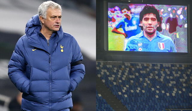 José Mourinho confesó que Diego Maradona lo ayudó bastante en su carrera como técnico. Foto: composición/AFP