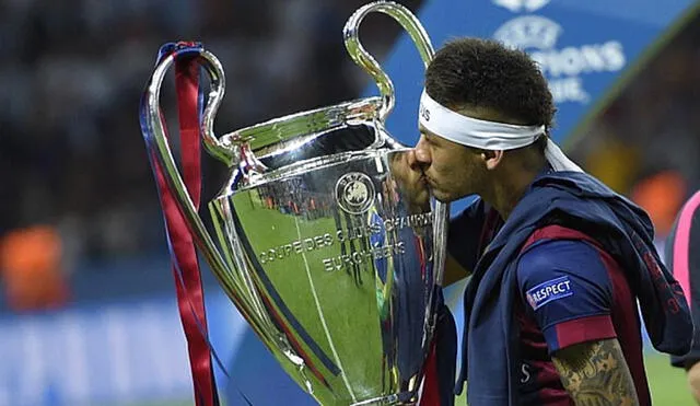 Neymar ganó la Champions con Barcelona en el 2015. Foto: AFP