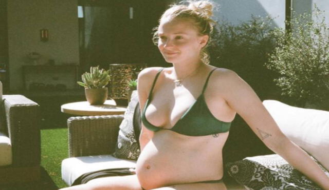 Sophie Turner enternece las redes al compartir imágenes inéditas de su embarazo