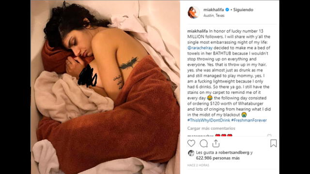 Mia Khalifa: Así fue la noche más vergonzosa de su vida