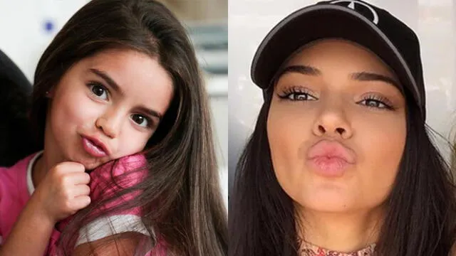 El increíble parecido de Kendall Jenner con la hija menor de Eugenio Derbez. Fuente: Instagram
