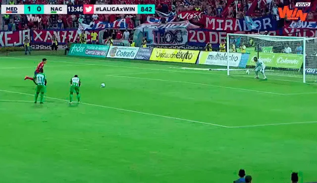Atlético Nacional vs Medellín: de penal, Germán Cano adelantó al DIM [VIDEO]