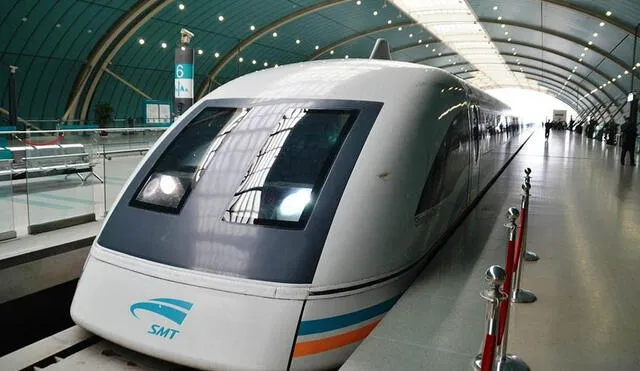El Tren Maglev de China es el único tren de levitación magnética que realiza recorridos comerciales. Foto: TechRadar