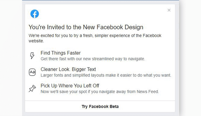 Llegó el modo oscuro a Facebook. Desliza a la izquierda para ver cómo luce la nueva interfaz.