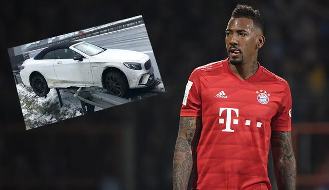 Jerome Boateng es sancionado por el Bayern Munich tras sufrir accidente de tránsito. Foto: AFP/Composición