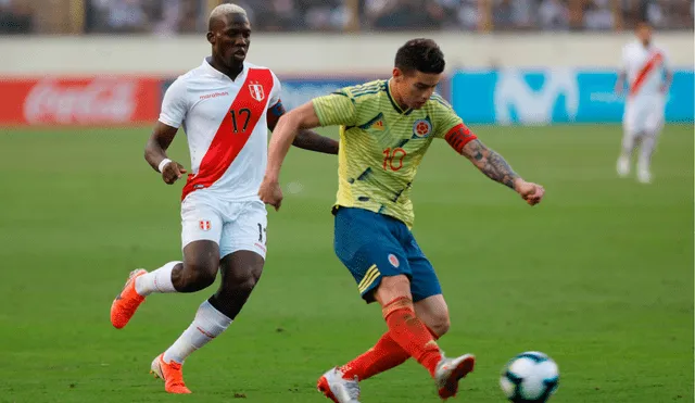 James Rodríguez se lesionó en una de sus rodillas y no jugará el amistoso entre Perú y Colombia. | Foto: GLR