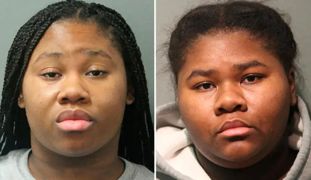 Jessica Hill y su hermana, Jayla, fueron acusadas del delito de intento de asesinato en primer grado. Foto: Policía de Chicago