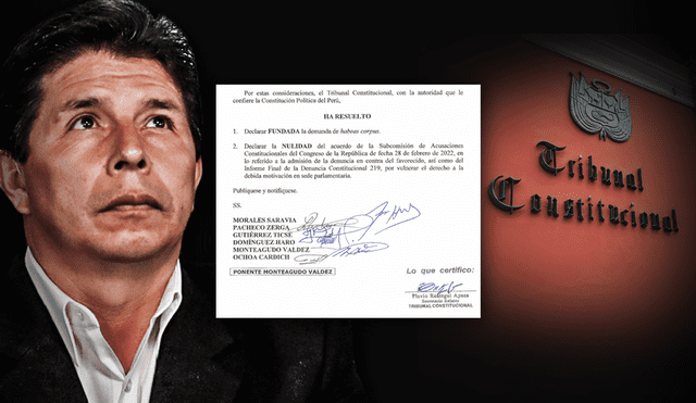 Tribunal Constitucional resuelve anular informes del SAC contra Pedro Castillo. Foto: composición de Fabrizio Oviedo/La República