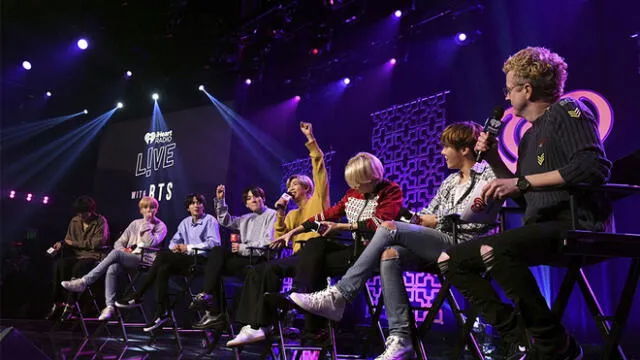 BTS en evento de iHeart Radio. Fuente: AFP