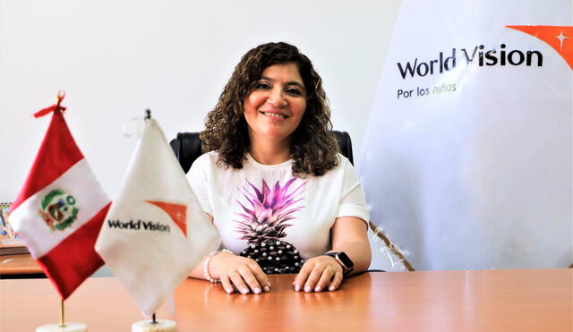 Sandra Contreras, directora ejecutiva de World Visión Perú. Foto: Difusión.