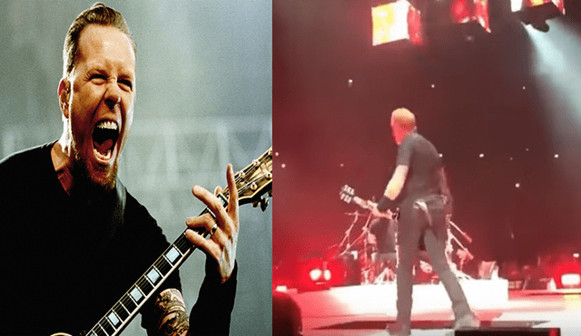 YouTube: James Hetfield, líder de Metallica, sufre aparatosa caída en pleno concierto [VIDEO]