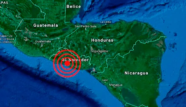 Fuerte sismo en El Salvador se registró al sur del país. Foto: difusión
