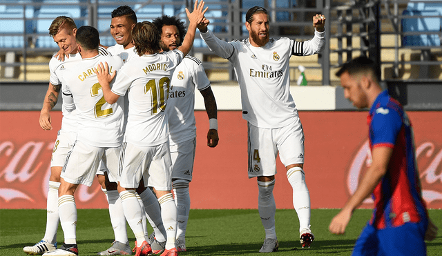 Toni Kroos marcó un golazo en el regreso del Real Madrid en LaLiga Santander. | Foto: AFP