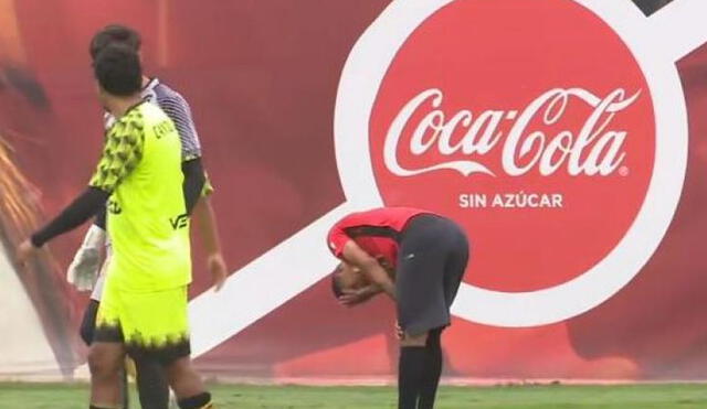 ¡Atención Alianza! Kevin Quevedo terminó sentido en el amistoso entre Perú y Cantolao [FOTO]
