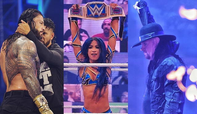 The Undertaker, Roman Reigns y Sasha Banks fueron los protagonistas de WWE Survivor Series 2020. Foto: composición/WWE