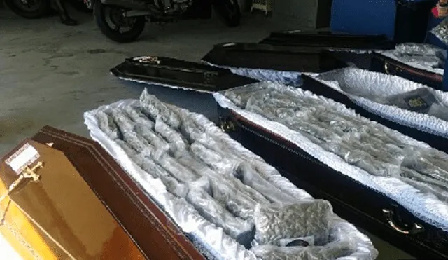 Descubrieron un coche fúnebre que transportaba 71 kilos de marihuana valorizada en más de 750.000 dólares. Foto: L’Est républicain